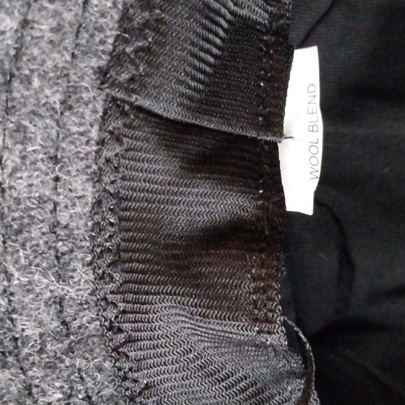 Wool Bucket Hat Structure Gray Black - Picture 4 of 5